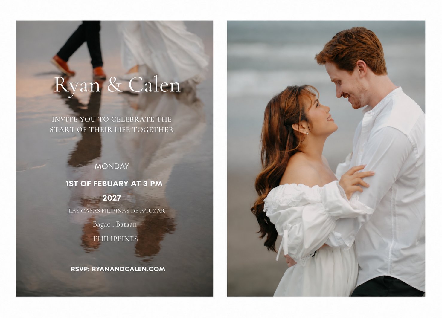 Our wedding invitation